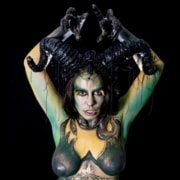 shelley lafleur Reptilia bodypaint devon