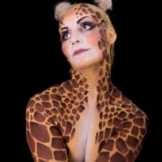 giraffe bodyart devon