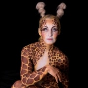 giraffe bodyart devon