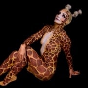 giraffe bodyart devon