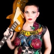 shelley lafleur guns n' roses bodypaint